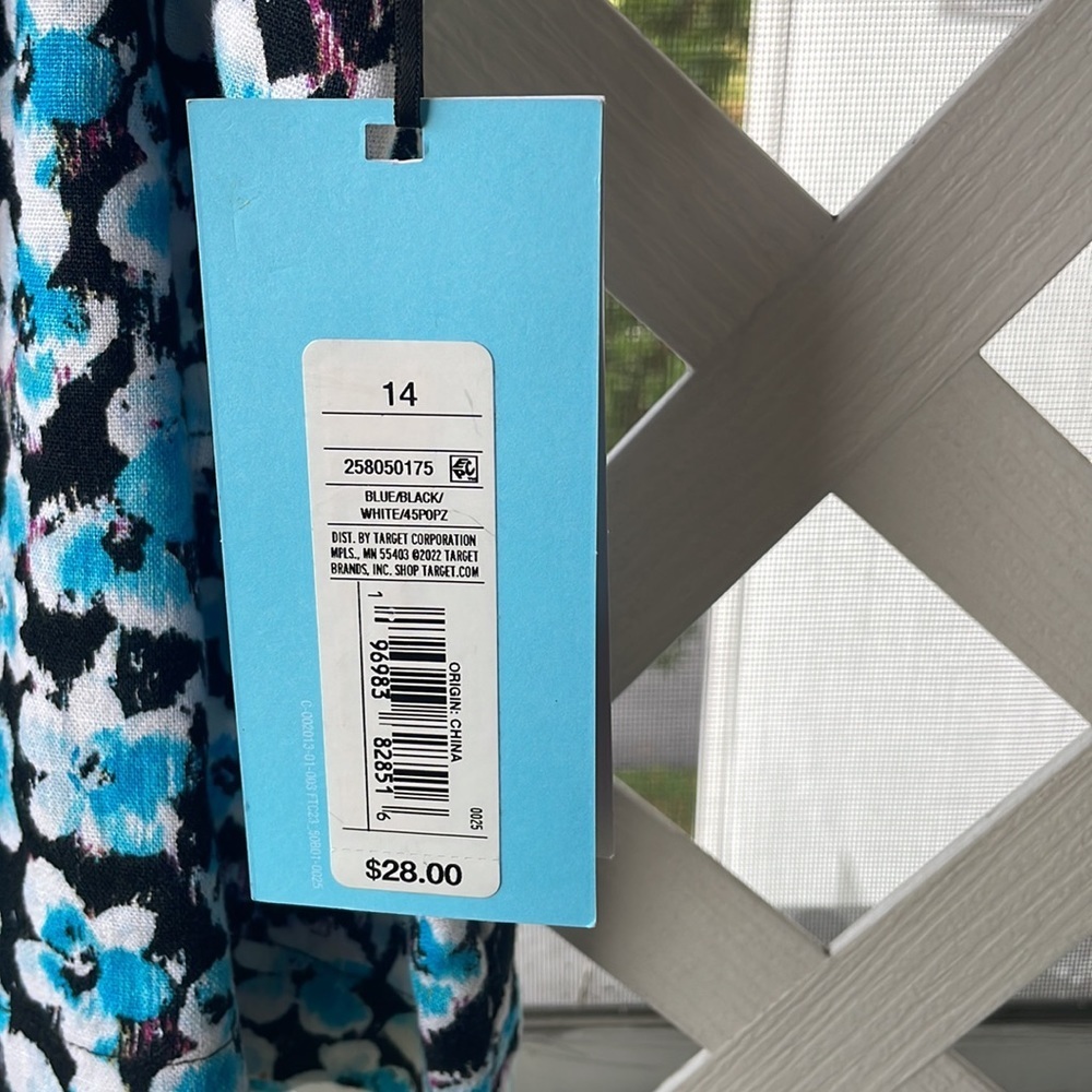 Future Collective Blue Ditsy Floral Print Cargo Skirt - Picture 11 of 12